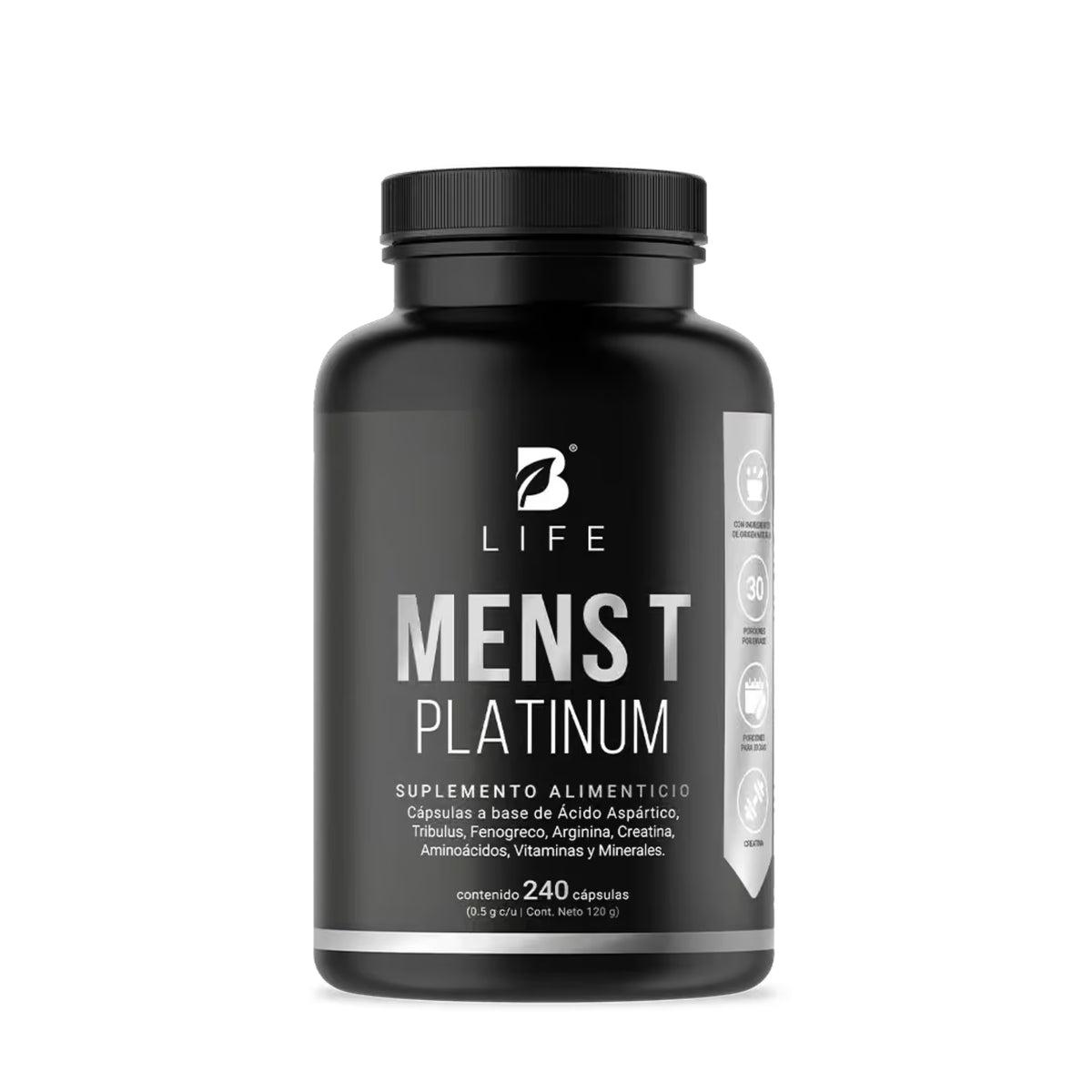 Mens T Platinum B Life | Creatina, Tribulus y Aminoácidos | 240 Cápsulas