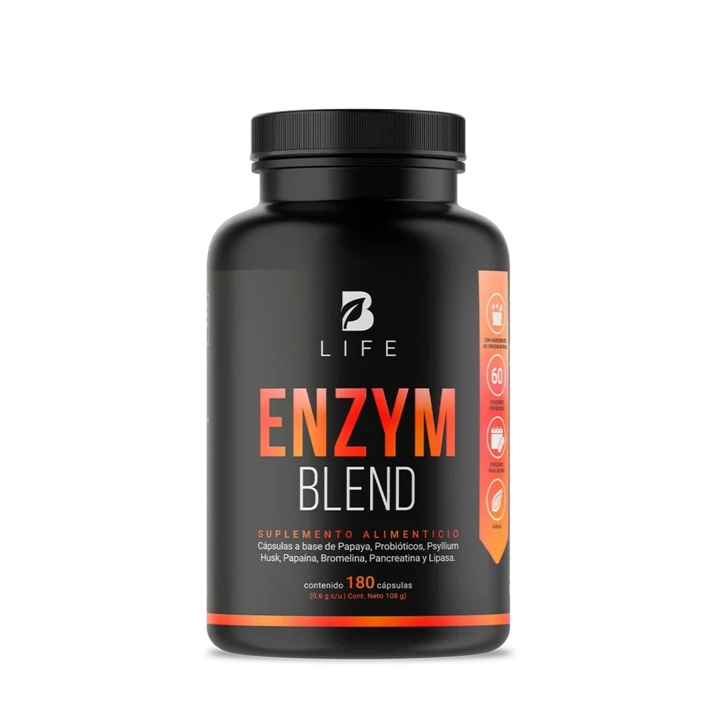 Enzym Blend B Life | Enzimas Digestivas y Probióticos | 180 Cápsulas