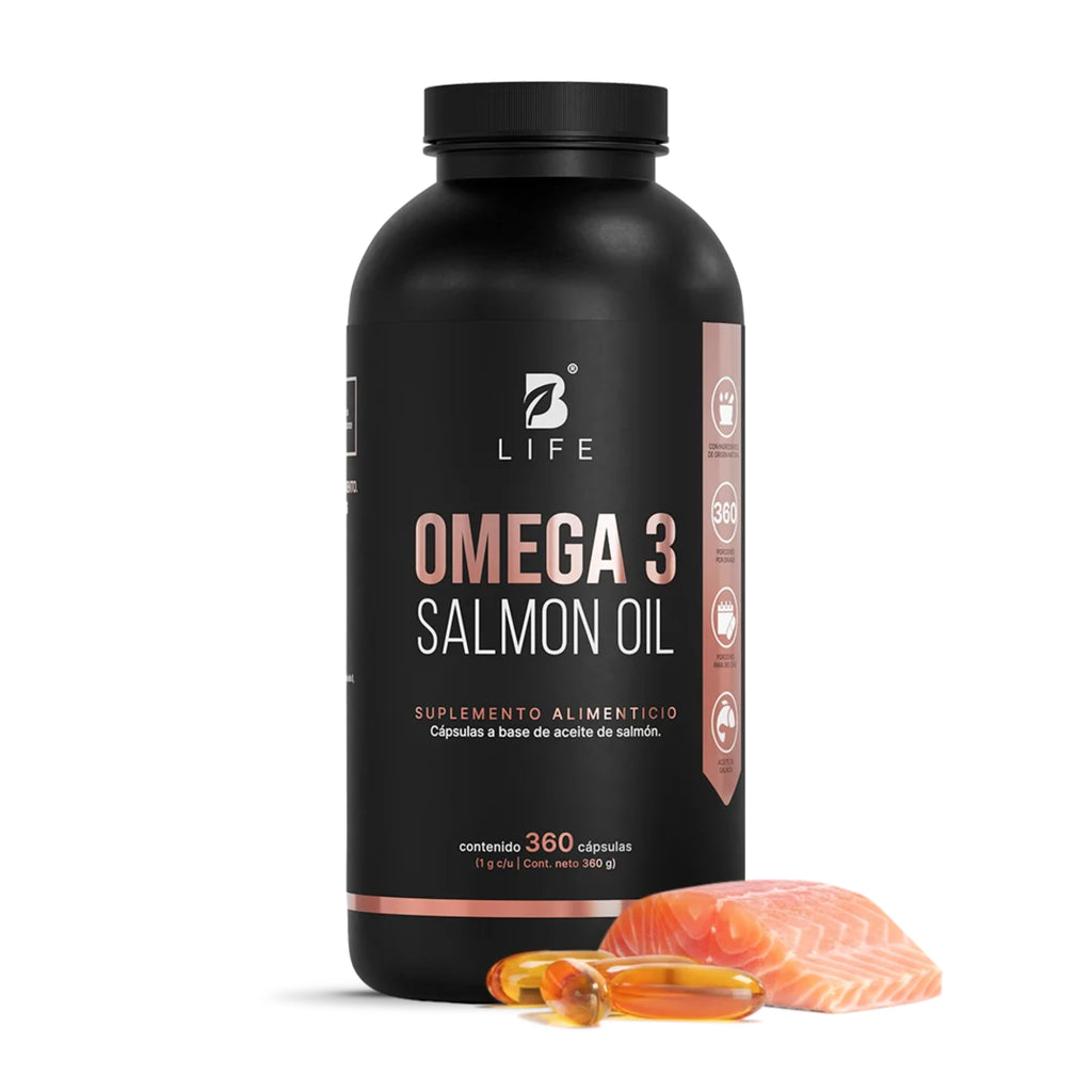 Omega 3 Salmon Oil B Life | Aceite de Salmón | 360 Cápsulas