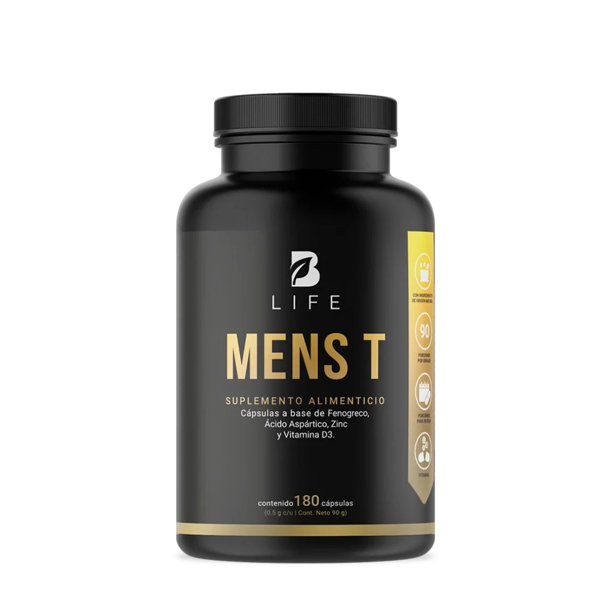 Mens T B Life | Suplemento para Hombre con Zinc y Vitamina D3 – 180 Cápsulas