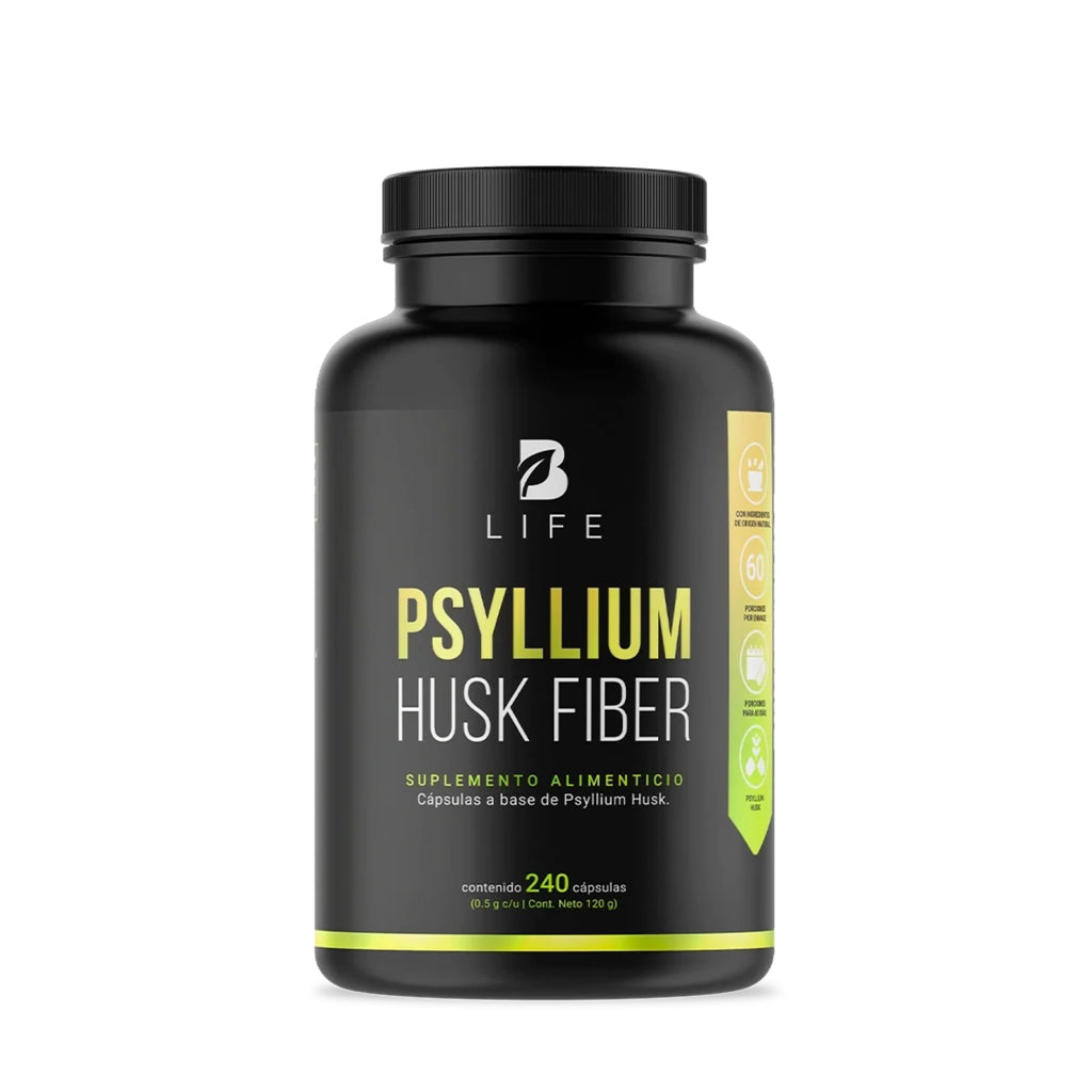 Psyllium Husk Fiber B Life | Fibra Natural 240 Cápsulas