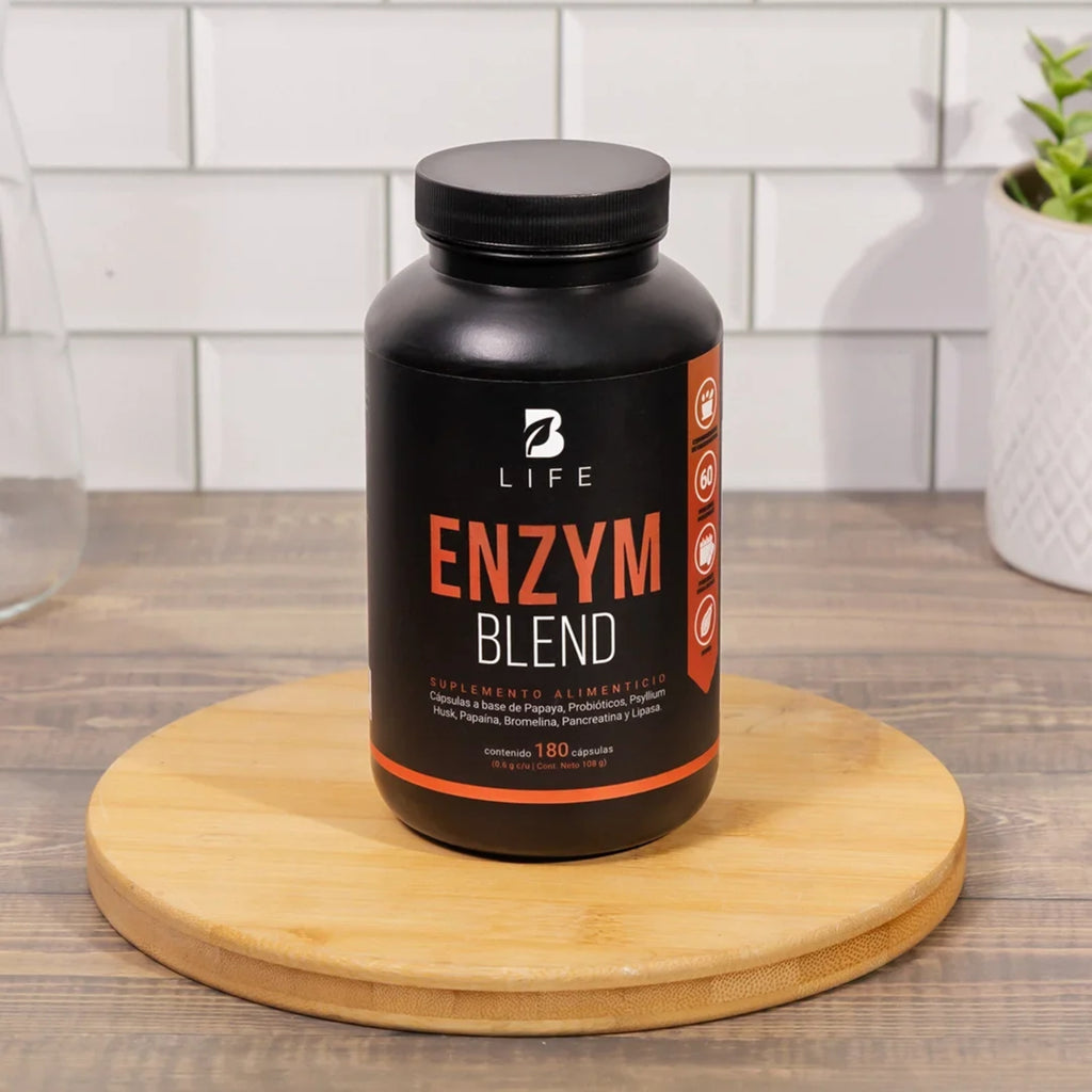 Enzym Blend B Life | Enzimas Digestivas y Probióticos | 180 Cápsulas