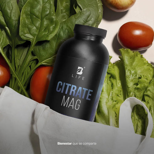 Citrate Mag B-LIFE | Citrato de Magnesio con Colágeno y Vitamina C – 500 Cápsulas