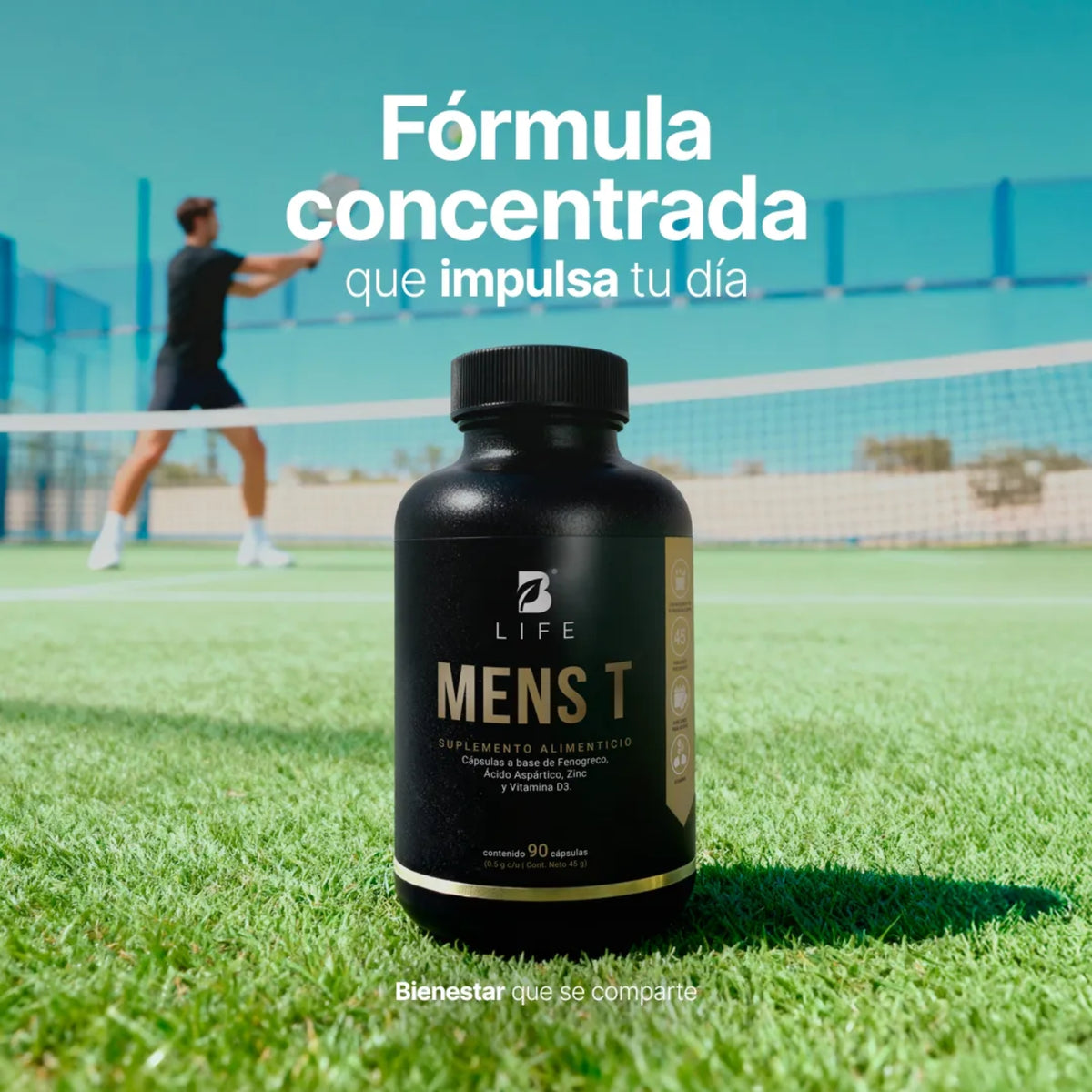 Mens T B Life | Suplemento para Hombre con Zinc y Vitamina D3 – 90 Cápsulas