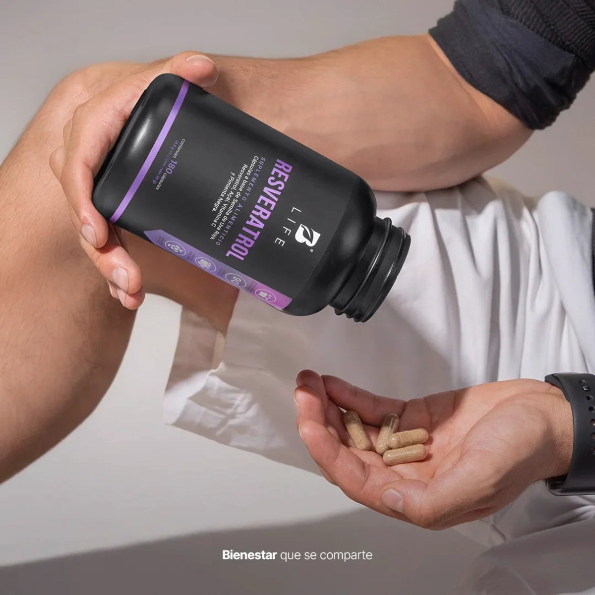 Resveratrol B Life | Antioxidantes, Vitamina C y Açaí | 180 Cápsulas