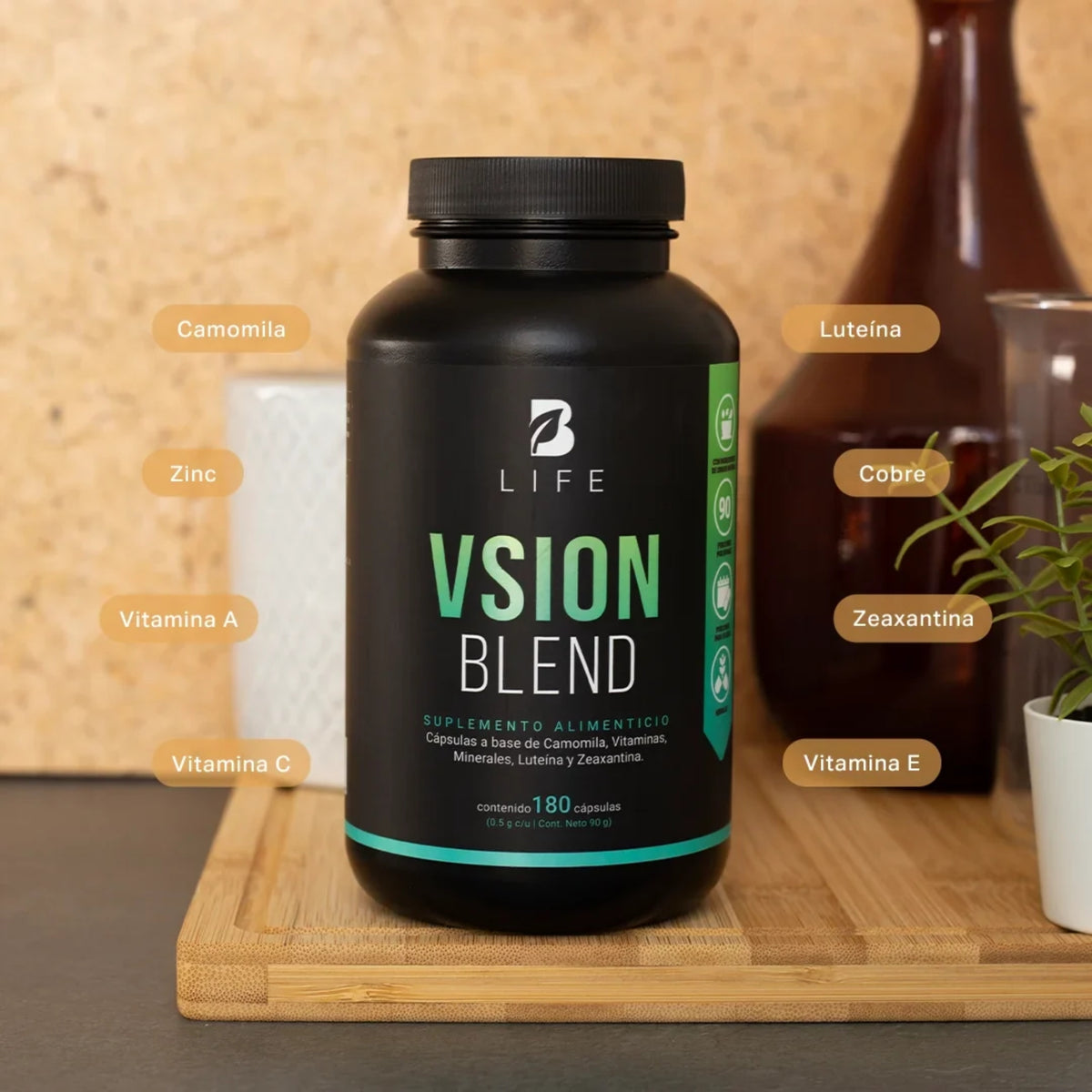Vision Blend B Life | Luteína y Zeaxantina | 90 Cápsulas