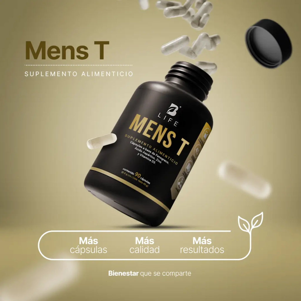 Mens T B Life | Suplemento para Hombre con Zinc y Vitamina D3 – 90 Cápsulas