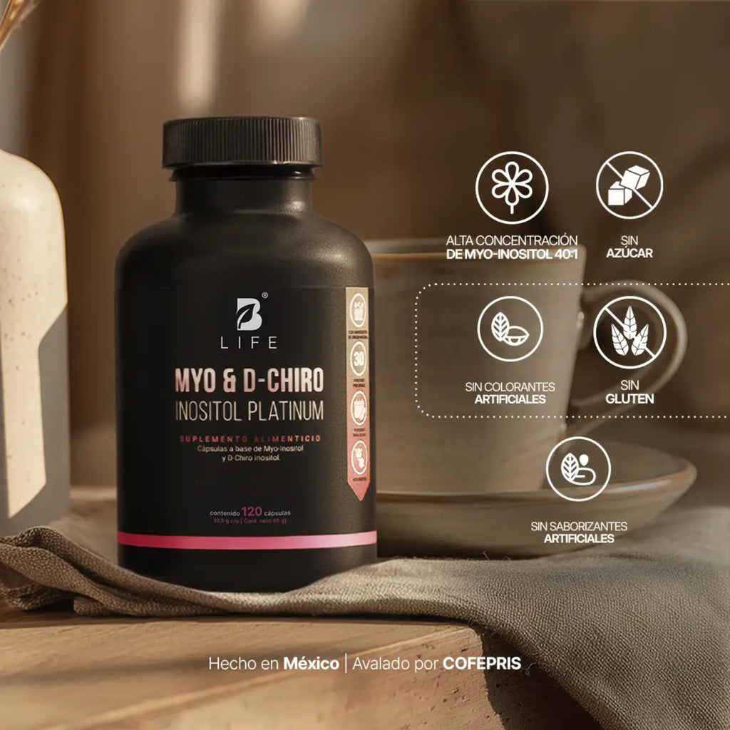 Myo & D-Chiro Inositol B Life Platinum | 120 Cápsulas