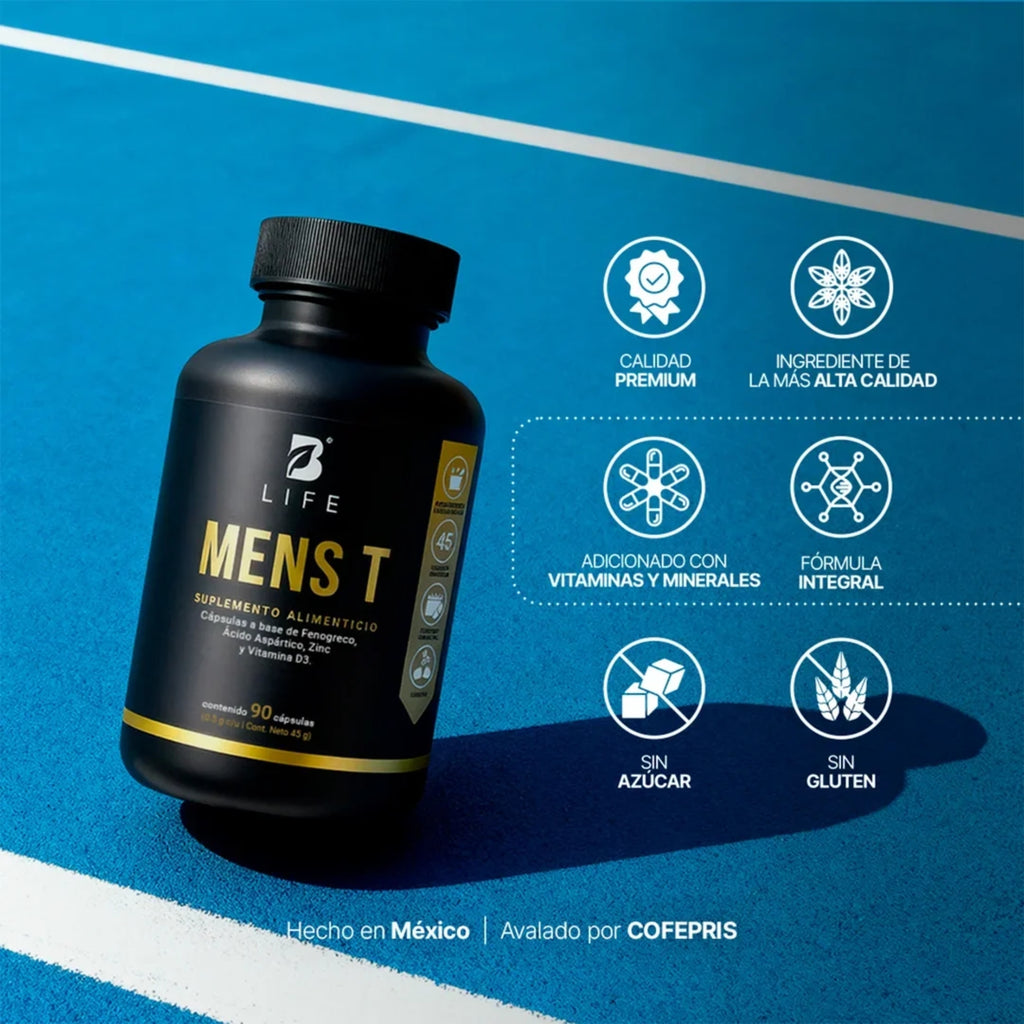 Mens T B Life | Suplemento para Hombre con Zinc y Vitamina D3 – 90 Cápsulas