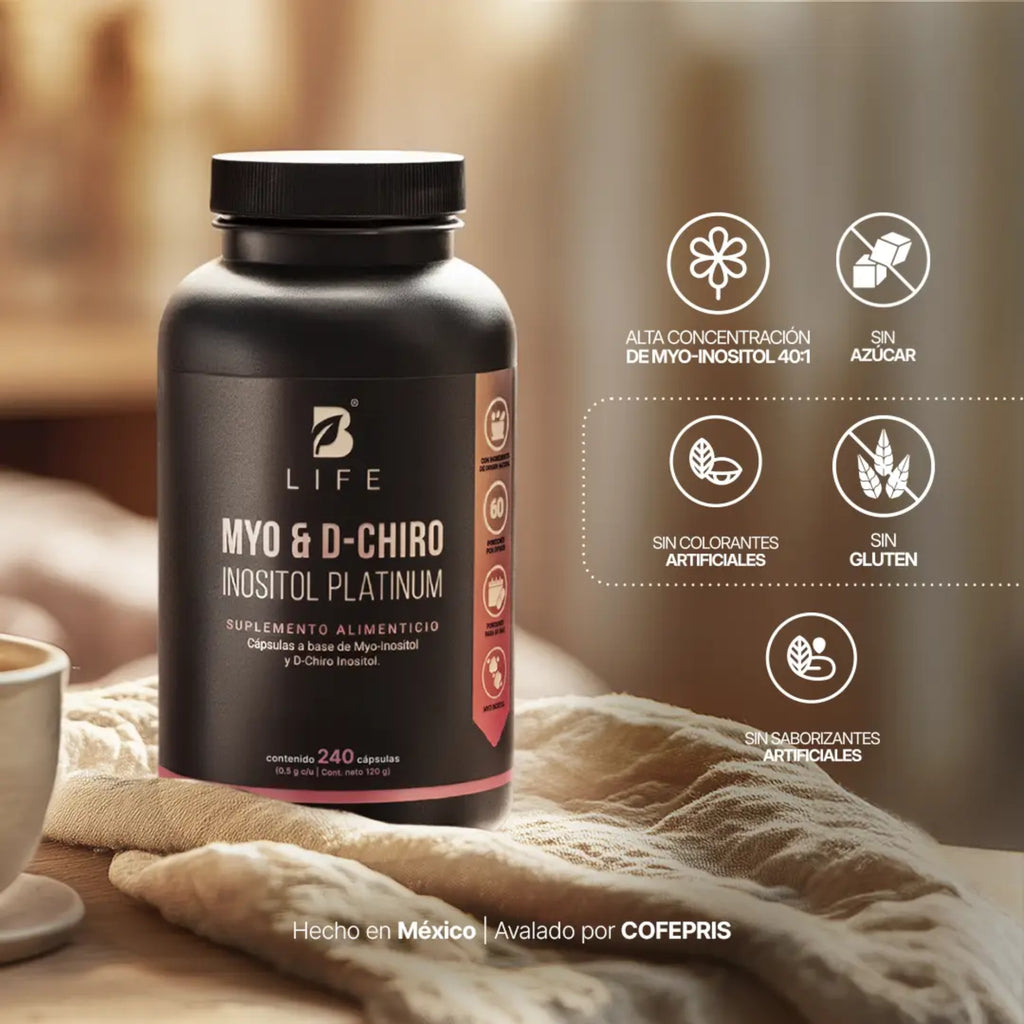 Myo & D-Chiro Inositol B Life Platinum | 240 Cápsulas