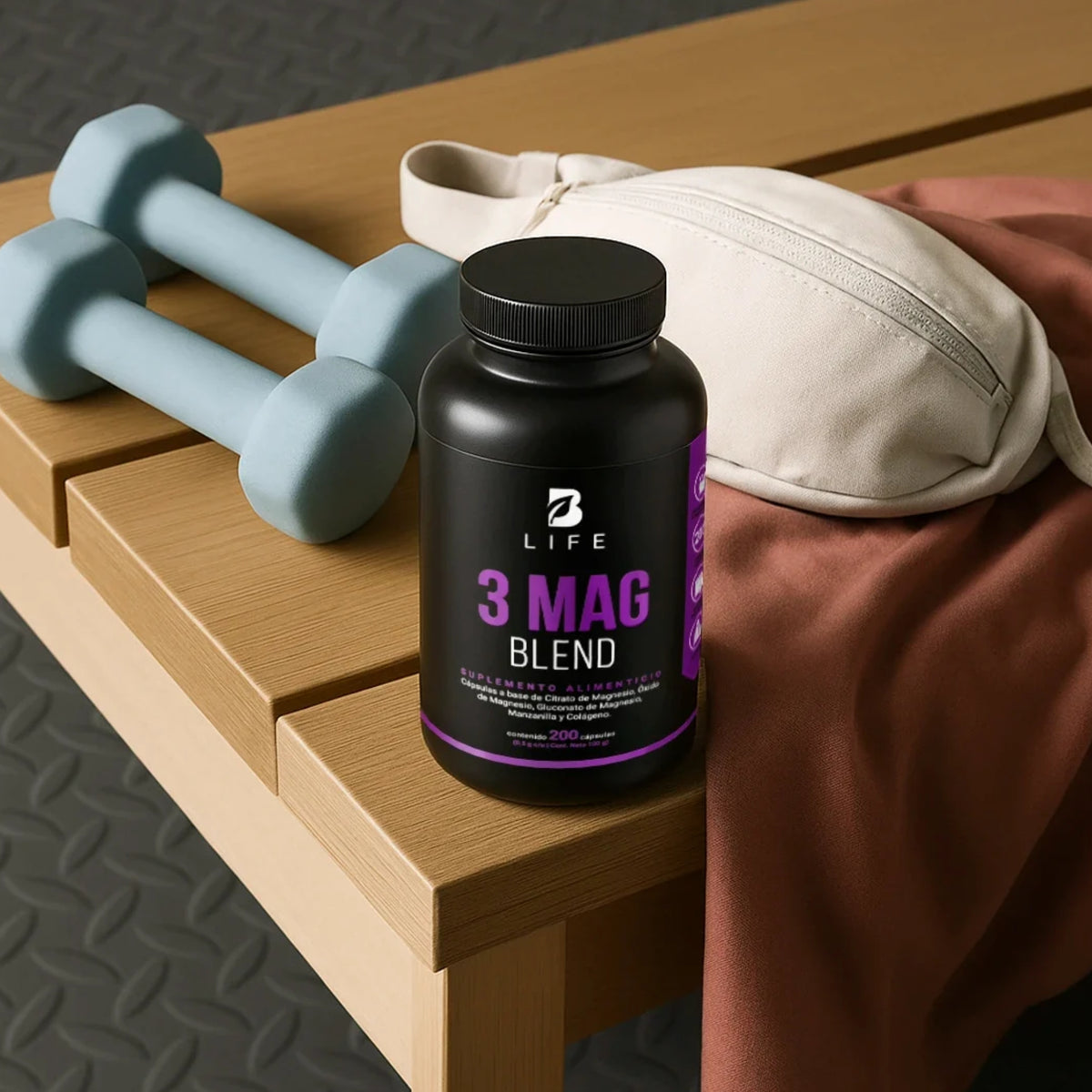3 Mag Blend B Life | 3 Tipos de Magnesio | 200 Cápsulas