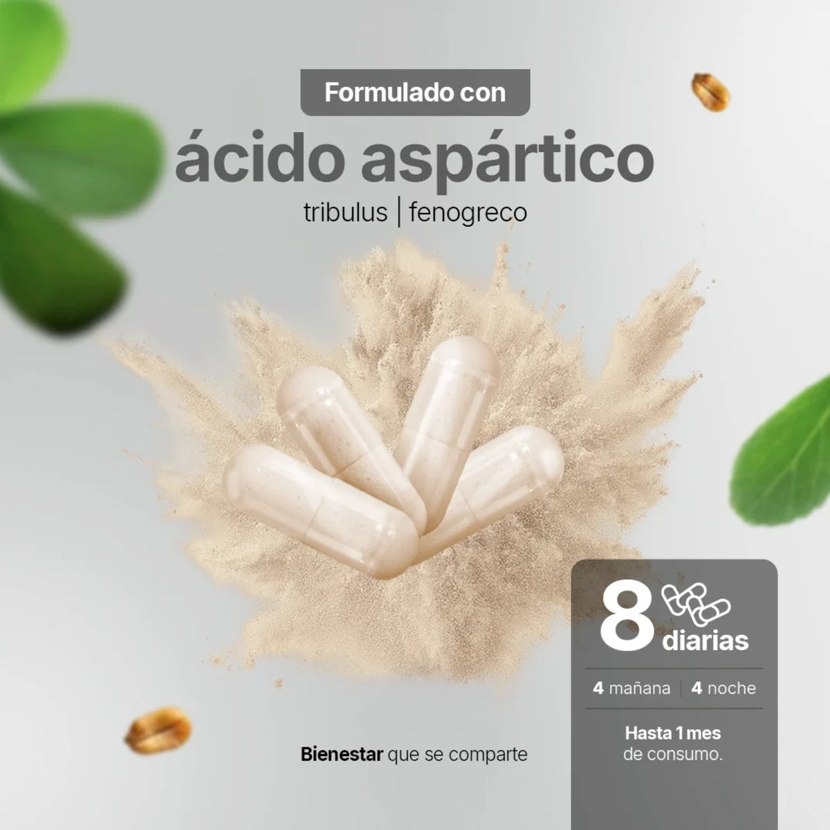 Mens T Platinum B Life | Creatina, Tribulus y Aminoácidos | 240 Cápsulas