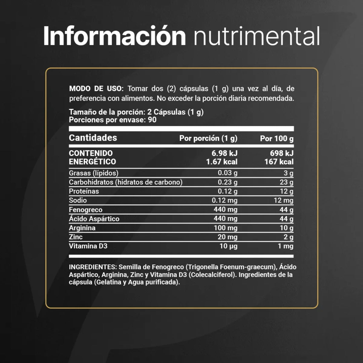 Mens T B Life | Suplemento para Hombre con Zinc y Vitamina D3 – 180 Cápsulas