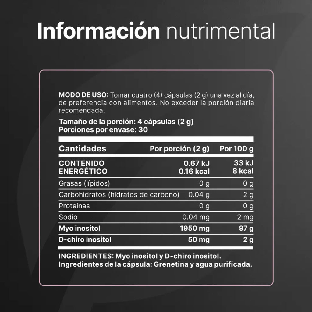 Myo & D-Chiro Inositol B Life Platinum | 120 Cápsulas