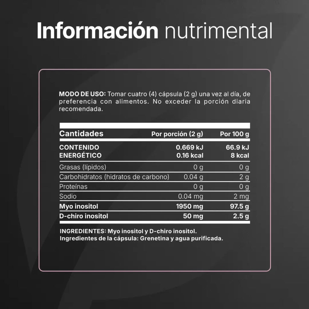 Myo & D-Chiro Inositol B Life Platinum | 240 Cápsulas