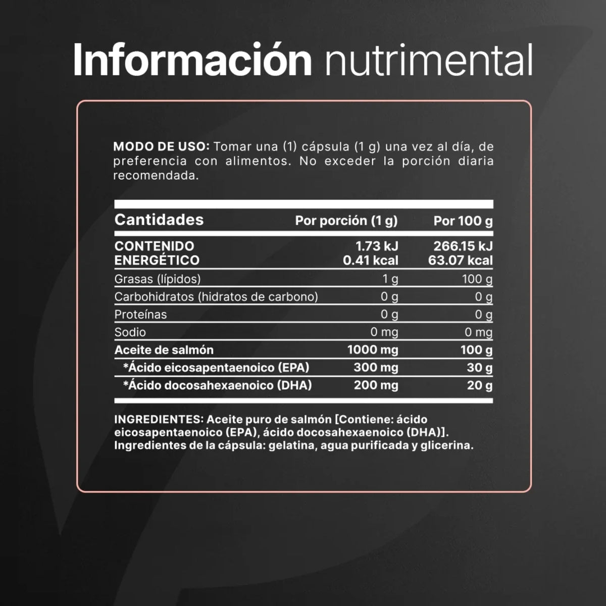 Omega 3 Salmon Oil B Life | Aceite de Salmón | 360 Cápsulas